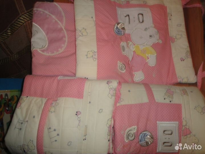 Комплект бортиков с одеялом+подушка и постелька