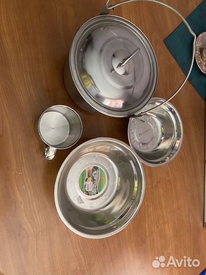 Котелок походный с крышкой