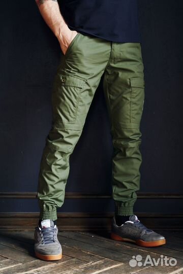Карго штаны новые - 13% варгградъ олива S164