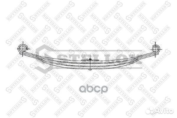 84-55672-SX рессора перед 1/36+P/20x59x80 900