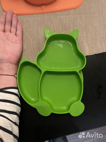 Тарелка детская силиконовая