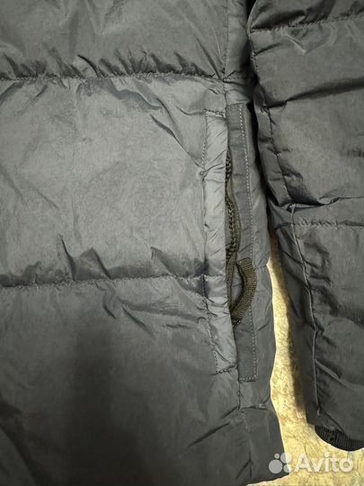 Пуховик stone island garment dyed