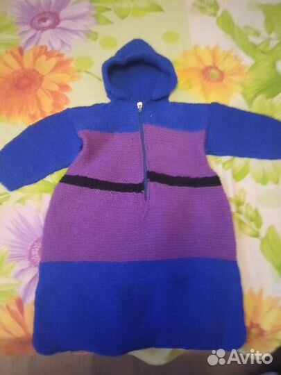 Конверт мешок вязаный