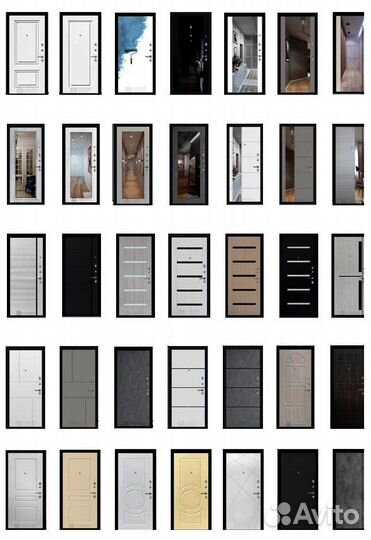 Входная дверь термомагнит с зеркалом