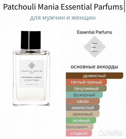Patchouli Mania Essential новинка оригинал от 2мл