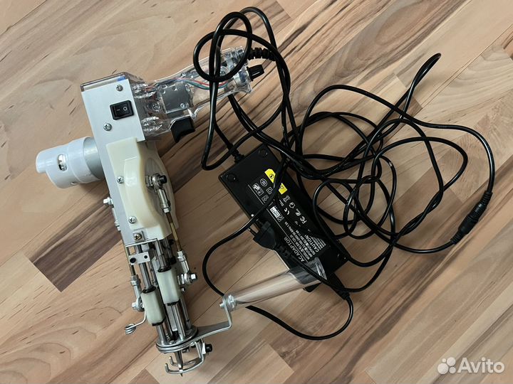 Тафтинговый пистолет 2в1 ак1 про с защитой