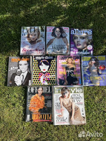 Глянцевые журналы мод Vogue, elle, Harper's Bazaar