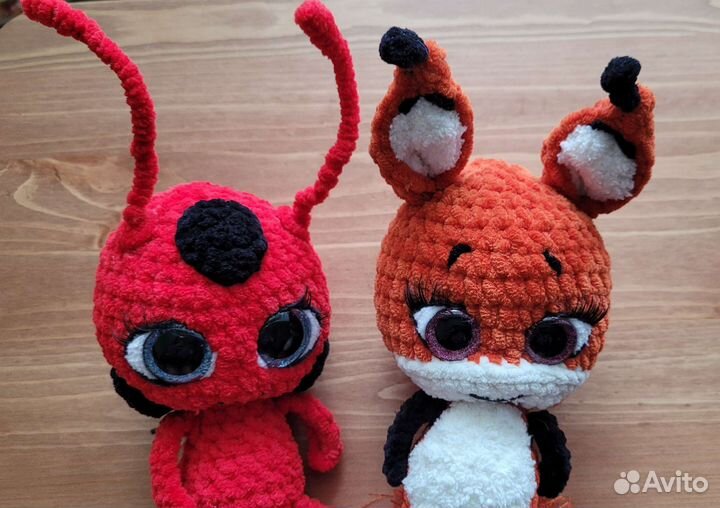 Амигуруми Тикки и Трикс из Леди Баг