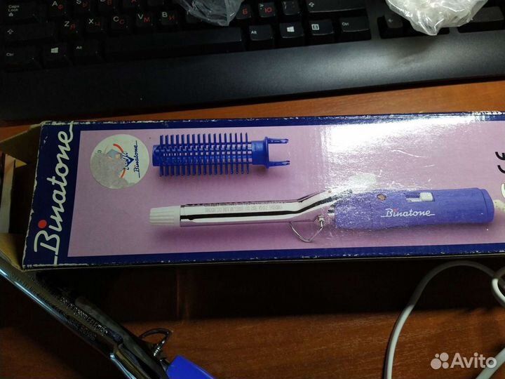 Щипцы для завивки волос (плойка) с расчёской Binat