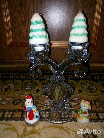 Подсвечник хрустальный