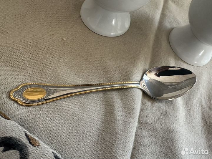 Винтажные кофейные кружки с ложкой