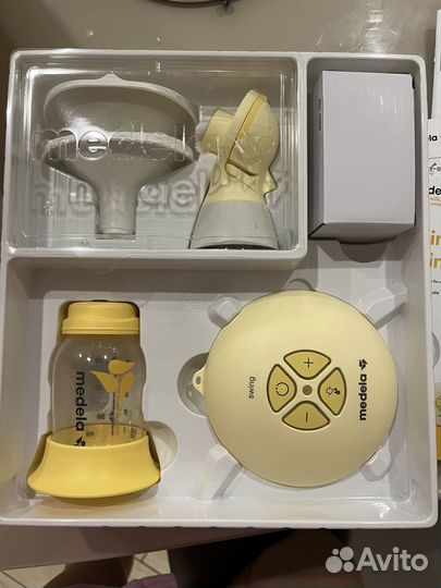Молокоотсос medela swing flex плюс воронки
