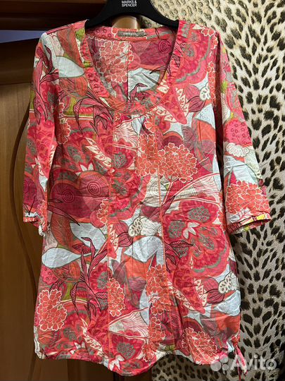 Sandwich туника яркая р 48/50 батист