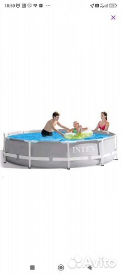 Каркасный бассейн новый