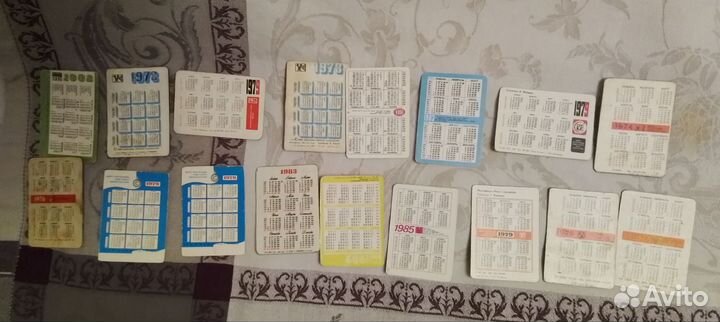Календарики стерео переливающиеся, винтаж СССР