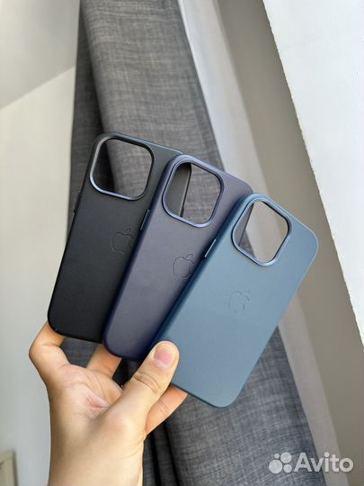 Чехлы на iPhone 14 pro magsafe кожаные