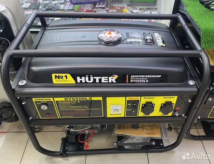 Портативный бензогенератор huter DY6500LX