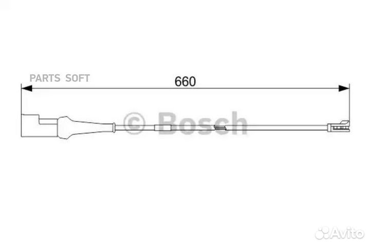Bosch 1987473575 Датчик износа торм.колодок пер.91