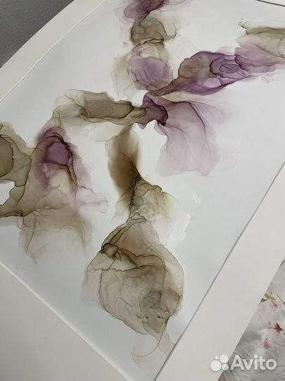 Картина алкогольными чернилами