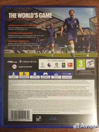 FIFA 23 ps4 диск русская версия