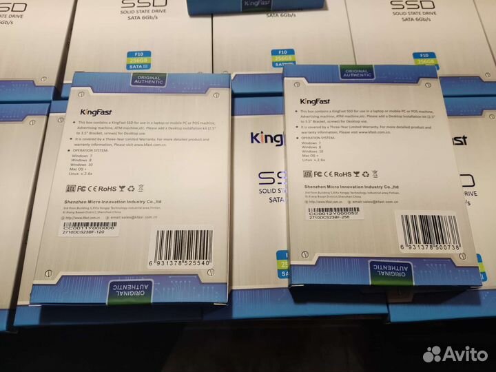 Новые SSD/M.2 диски 120/256/512гб/1tb/Windows 10