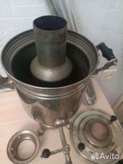 Самовар 5 литров рюмка на дровах