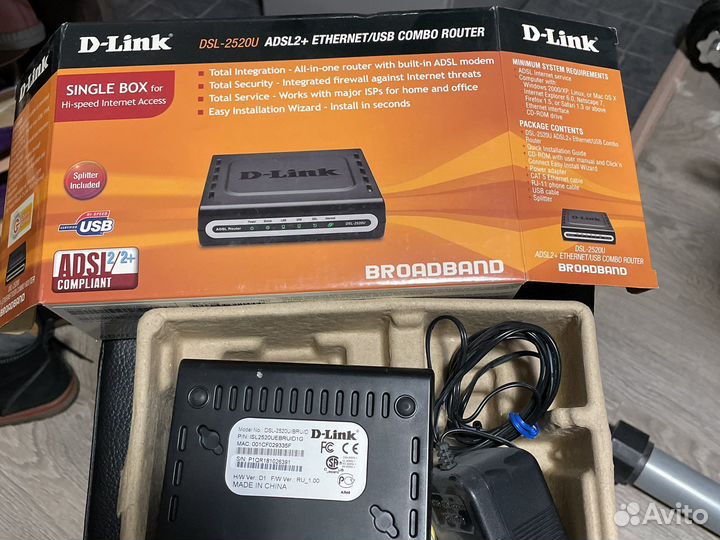 D link dsl 2520U