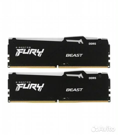 Оперативная память Kingston fury Beast Black RGB