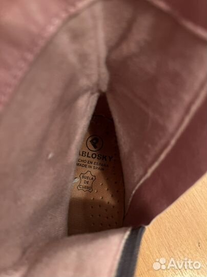 Сапоги кожанные для девочки