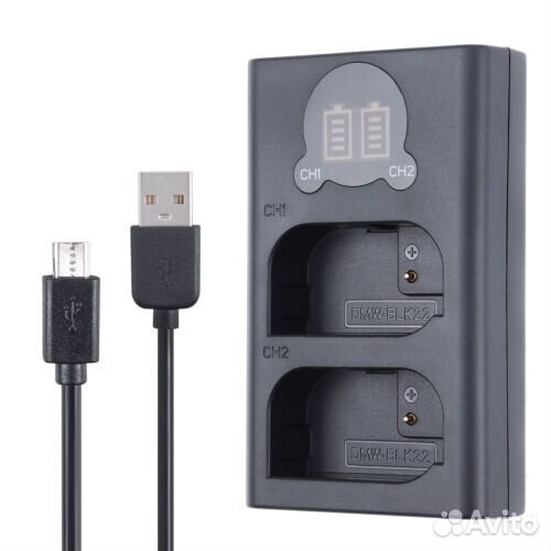 Двойная зарядка для Panasonic DMW-BLK22