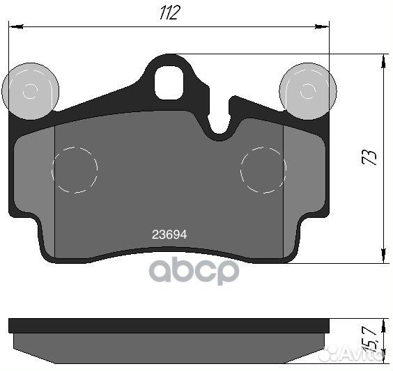 Колодки тормозные volkswagen touareg 03/porsche