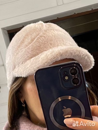 Шапка меховая кепка новая