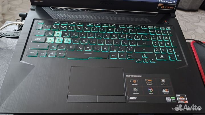 Ноутбук игровой Asus tuf gaming fx706IU