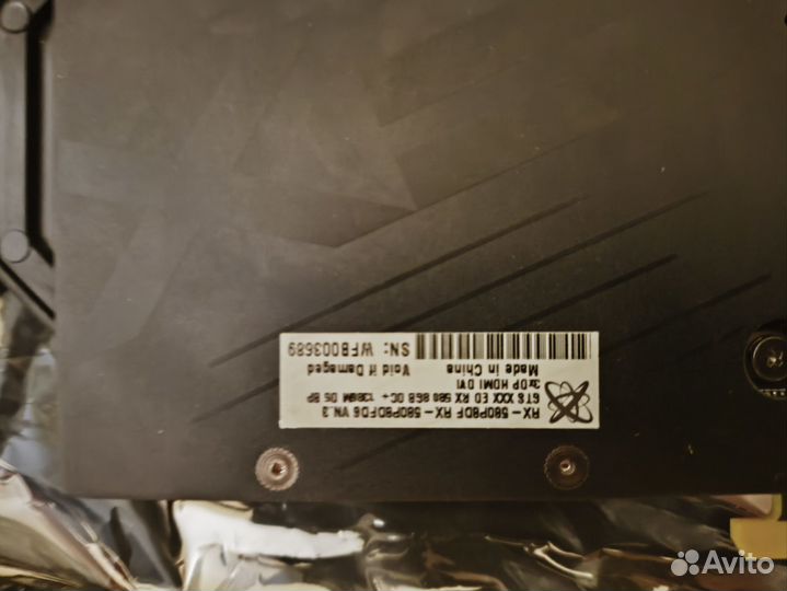 Видеокарта rx580 8gb xfx 2304