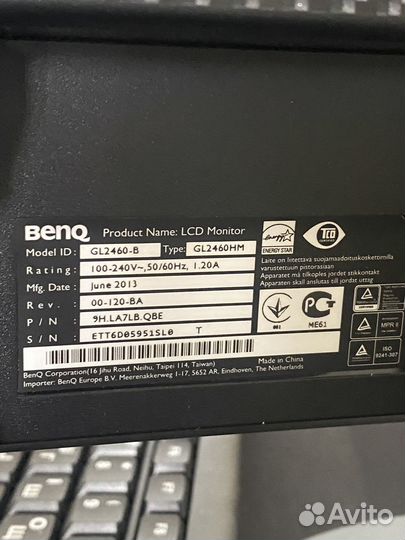 Монитор Benq GL 2460 B