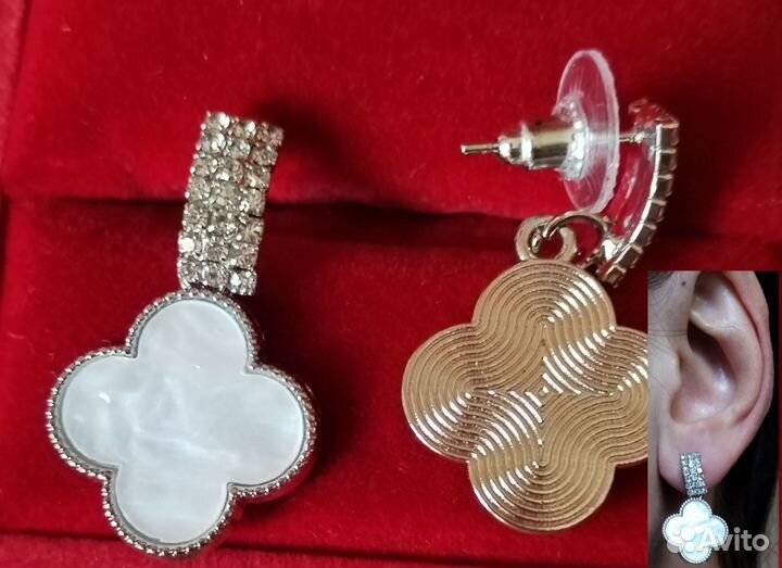 Серьги с гальваническим покрытием