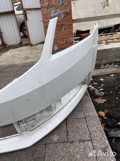 Передний бампер на шкода Октавия 2019 года