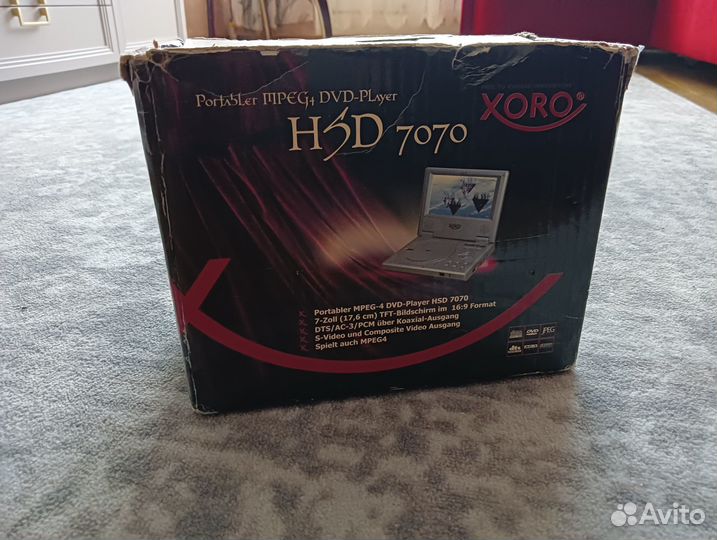 Портативный dvd проигрыватель xoro HSD 7070