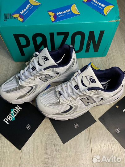 Кроссовки new balance 530 белые сетка