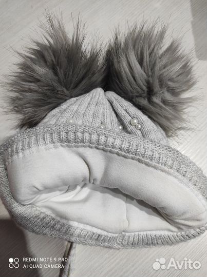 Шапка зимняя для девочки 4-6лет