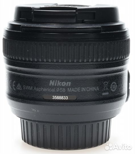 Объектив Nikon 50mm f/1.8G AF-S Nikkor (S/N 358883