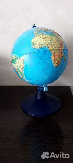 Глобус земли рельфный 210мм, классик евро