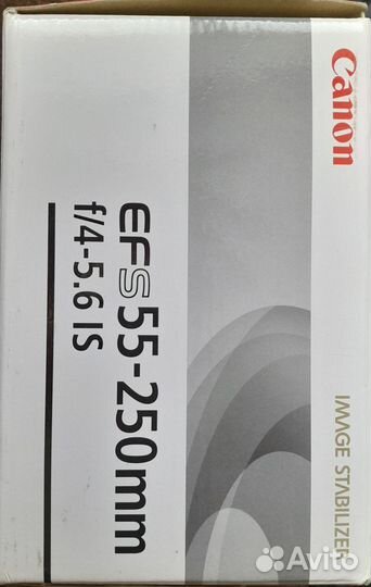 Телефотообъектив Canon EF-S55-250mm f/4-5,6 IS