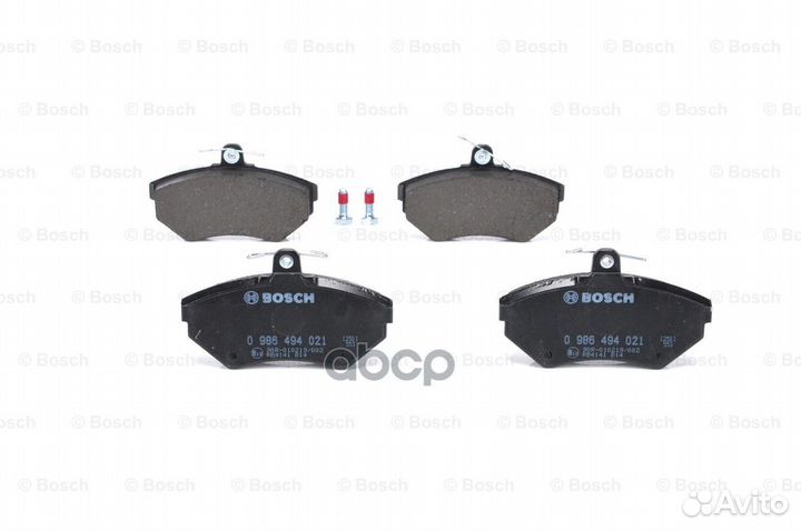 Колодки тормозные дисковые перед 0986494021 Bosch