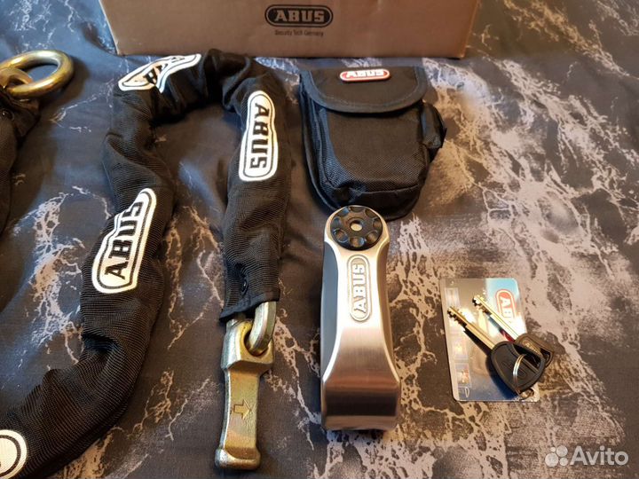 Противоугонный замок Abus 8000 с цепью 120см