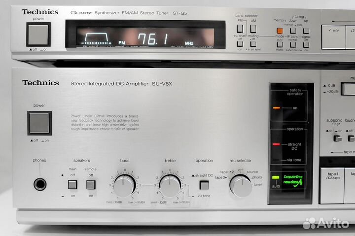 Комплект аппаратуры Technics SU-V6X/ST-G5, 1983г