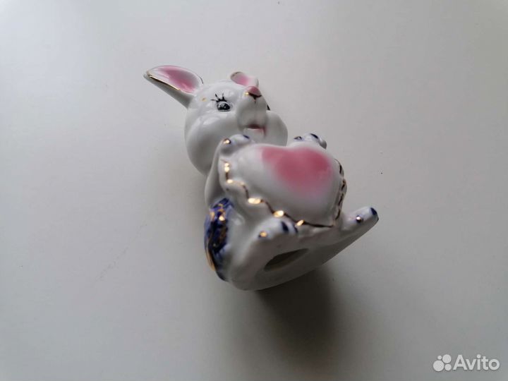 Фарфоровые статуэтки Заяц Слон Собака Овечка Тигр