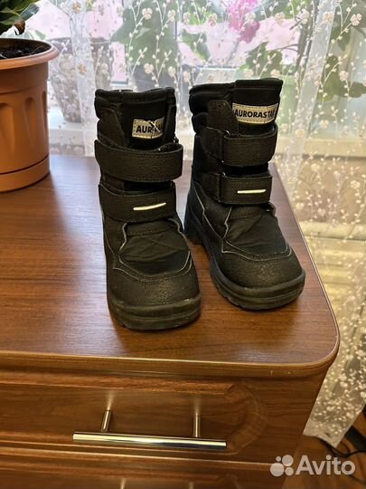 Детские ботинки зимние на липучках