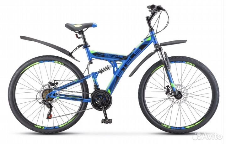 Велосипед горный двухподвес stels Focus 27.5 новый