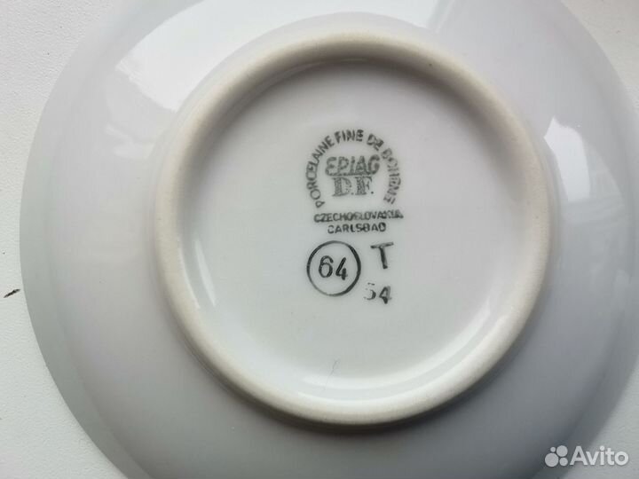 Фарфоровый кофейный сервиз пр-во Чехословакия